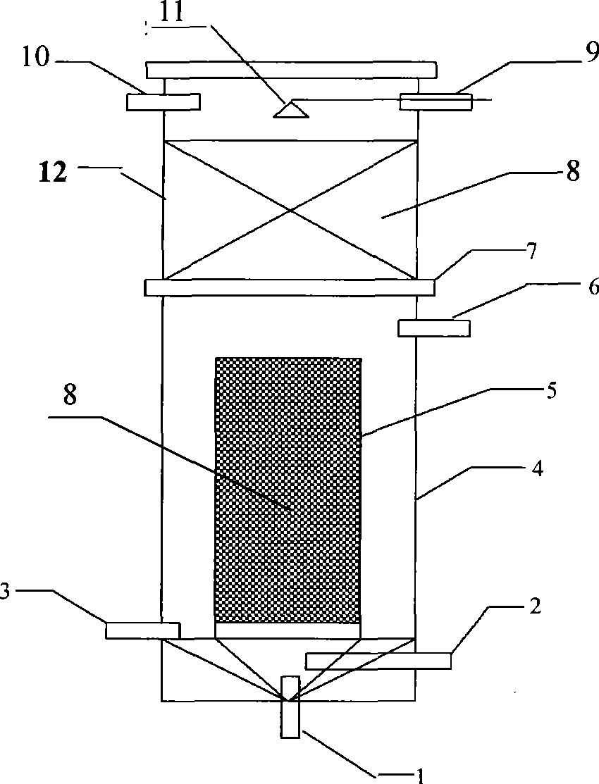 Biological treatment apparatus and method for wastewater containing volatile organic matter