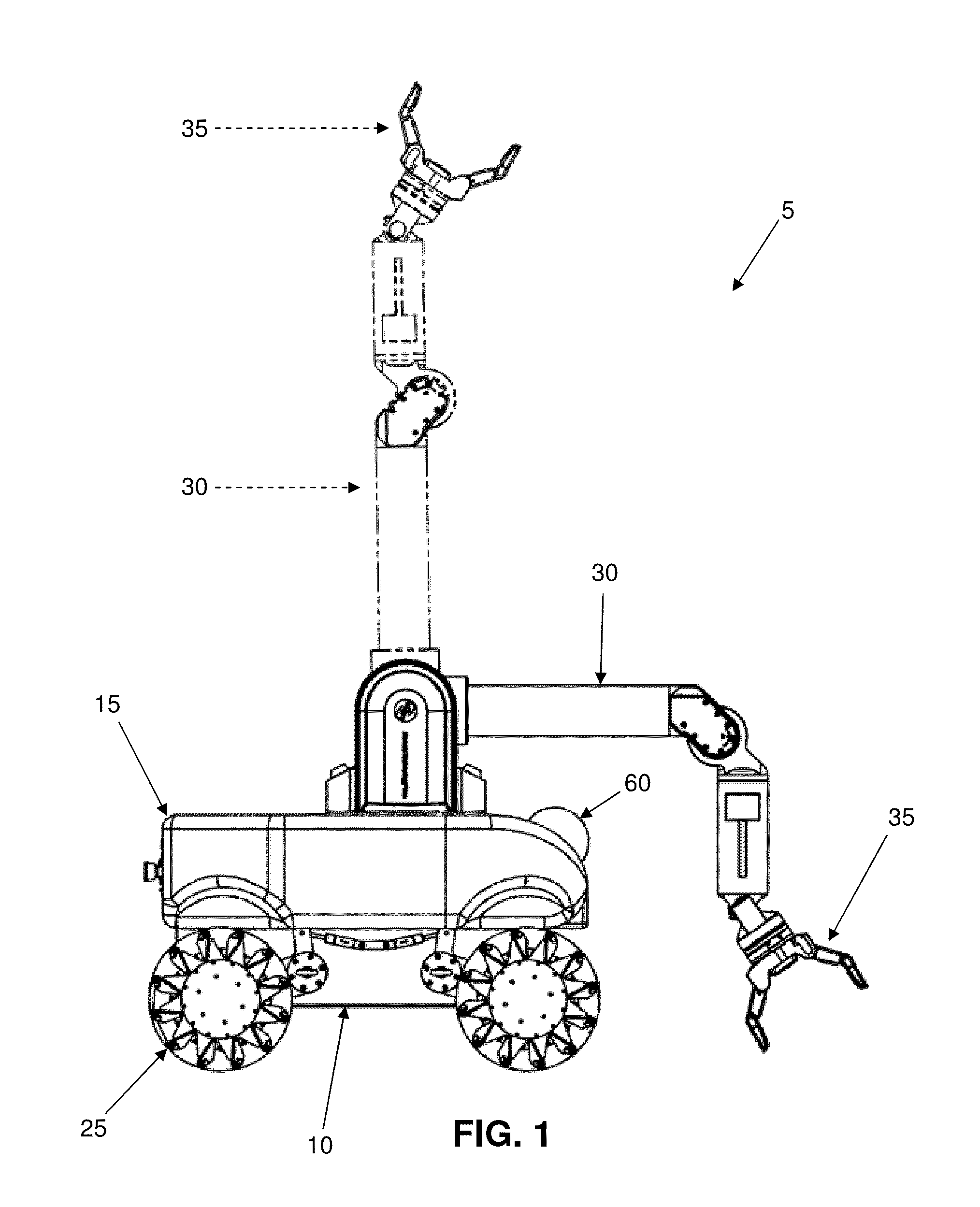 Mobile manipulation system with vertical lift