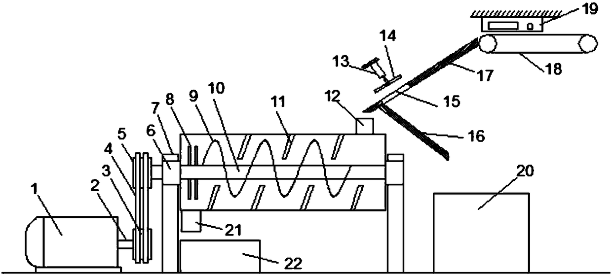 A fertilizer shredder that automatically detects and separates metals