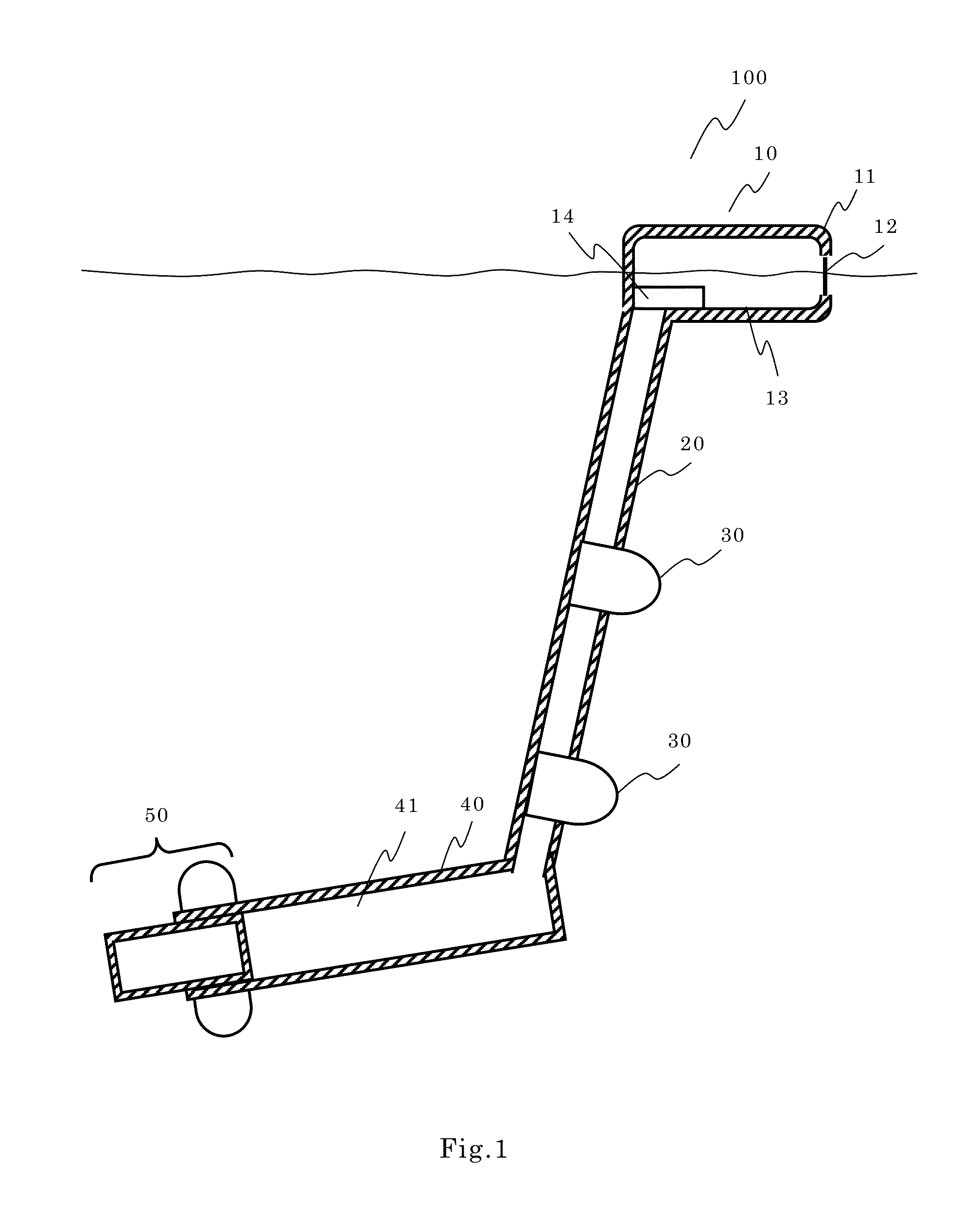 Marine power generating system and marine power generating method