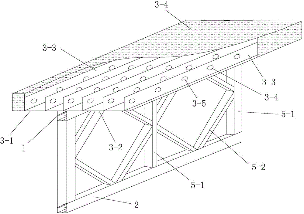 T-shaped plate girder segment prefabricating unit based on steel truss and combined bridge deck slab