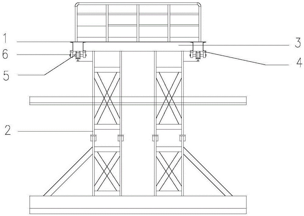 Bridge crane mud/sludge scraper for efficiently degrading industrial wastewater with high salt content