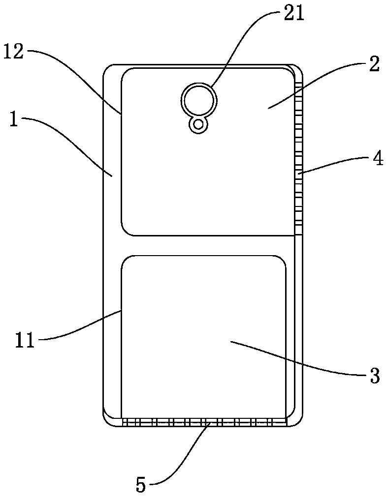 Mobile phone shell with two-way bracket, mobile phone backboard and mobile phone
