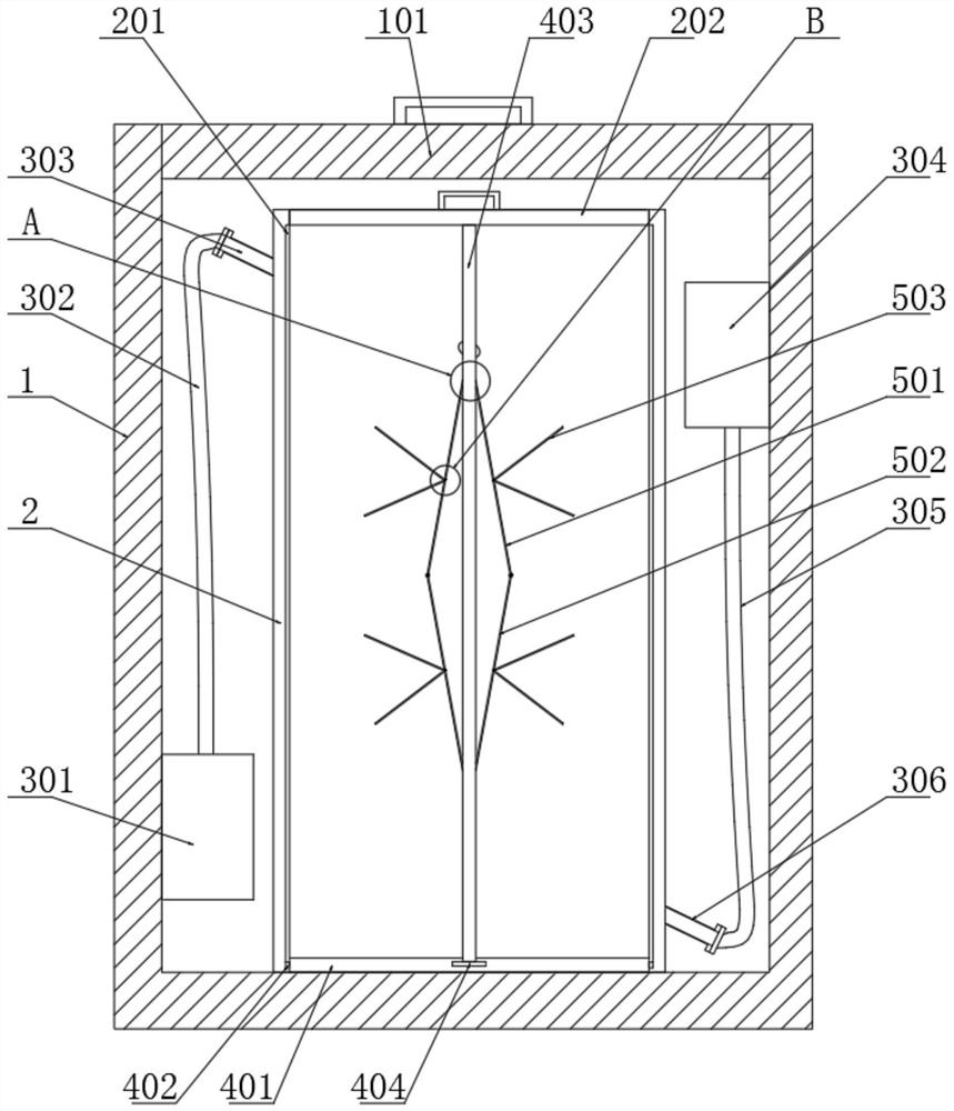 A cleaning and disinfecting device for feather processing