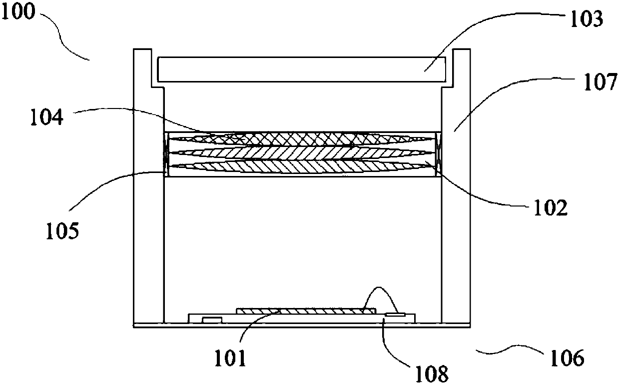 Structure light projection device and electronic equipment comprising same