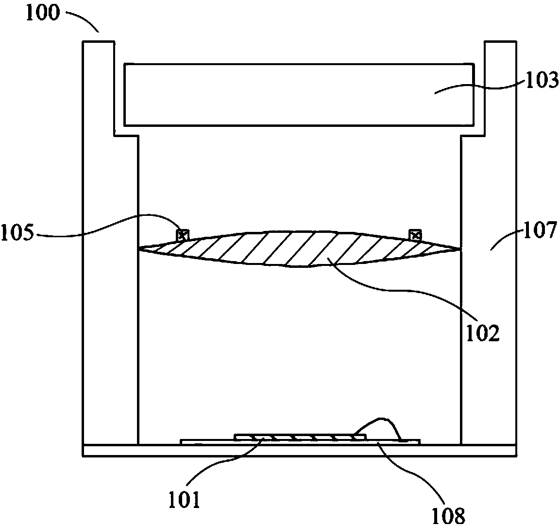 Structure light projection device and electronic equipment comprising same