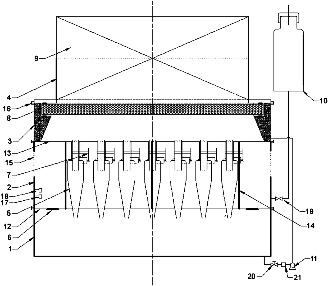 Method and device for removal of atmospheric fine particles