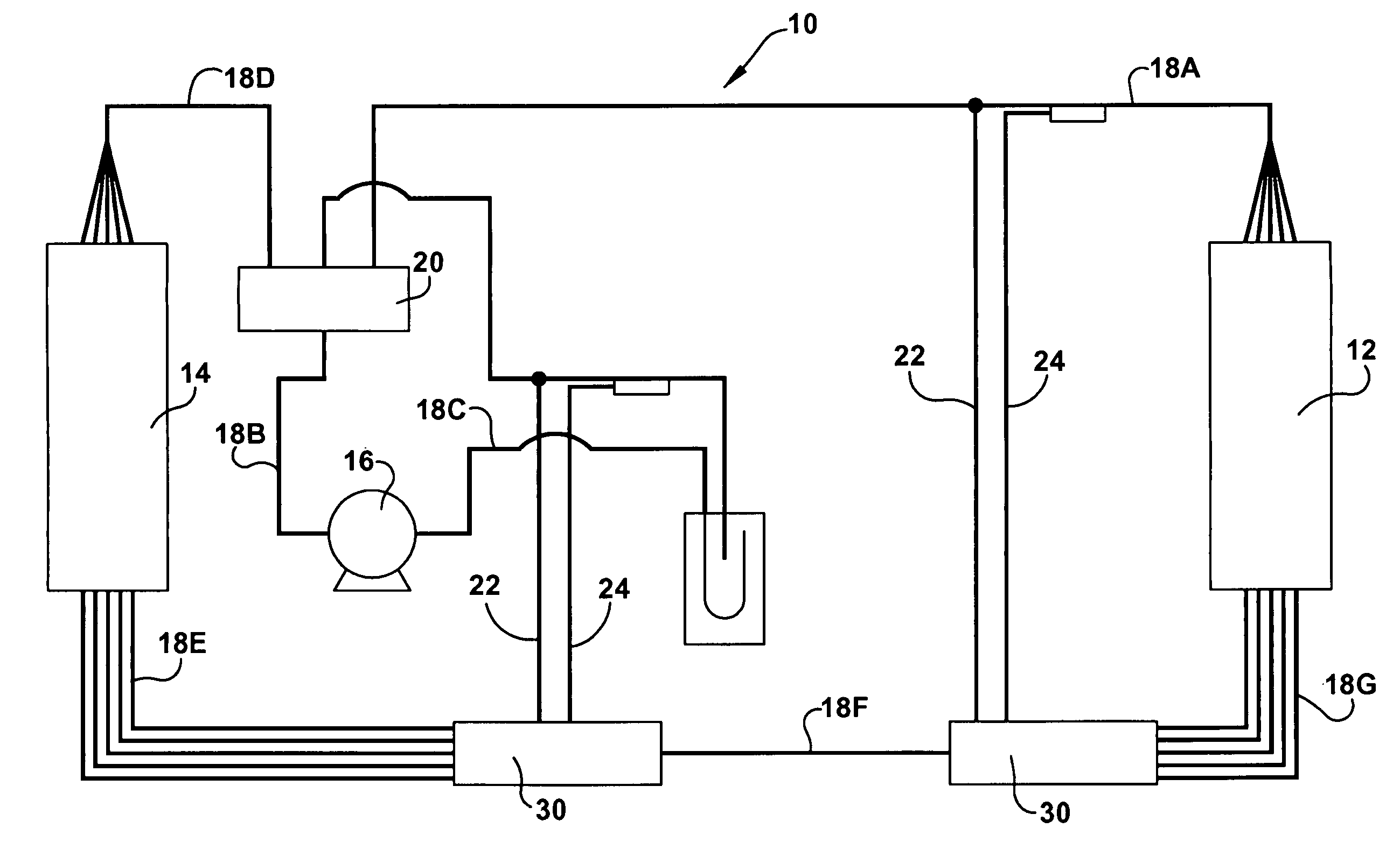 Fluid expansion-distribution assembly