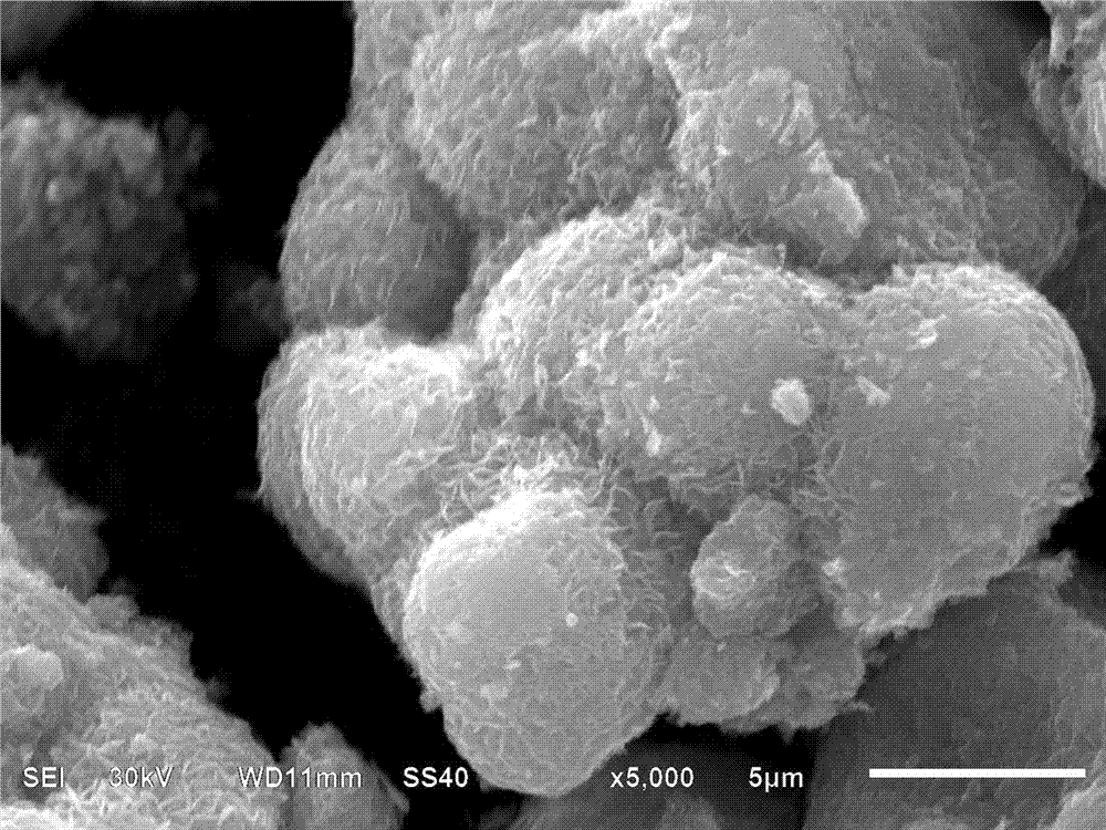 Method for preparing nitrogen-doped molybdenum disulfide nanosheets by one-step method