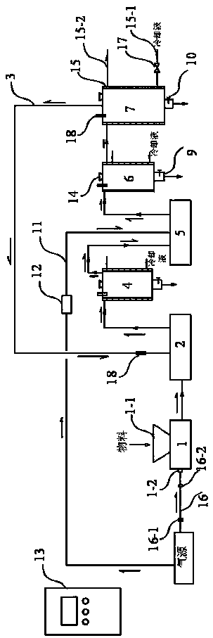 Magnesium metal smashing and grading device and technique thereof