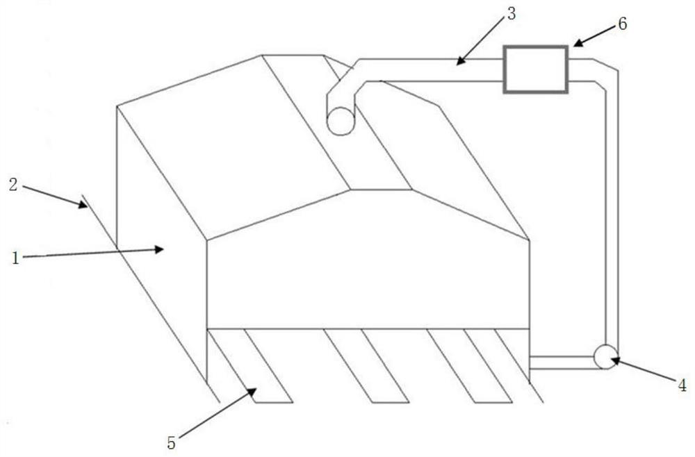 Combined dust removal device for continuous casting flame cutting machine and application thereof