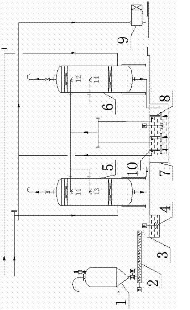 Fluorine-containing exhaust gas treatment device and method