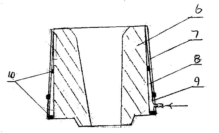 Air permeable upper downspout of pouring basket in continuous casting