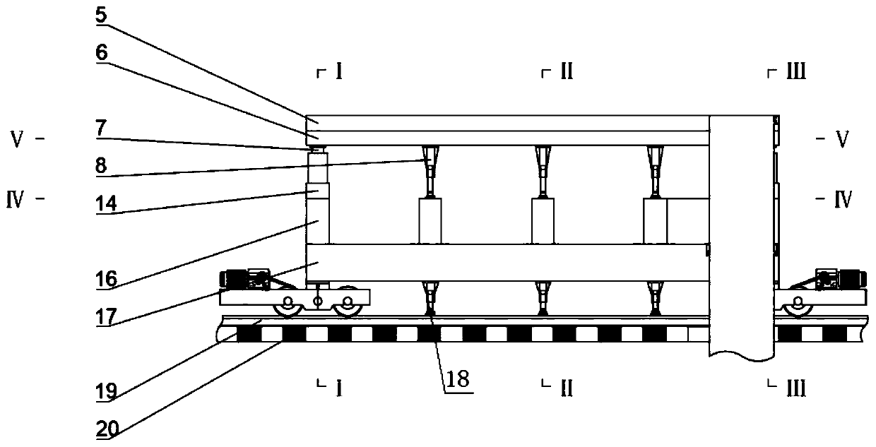 Formwork trolley for underground engineering construction and beam and beam column construction method of formwork trolley