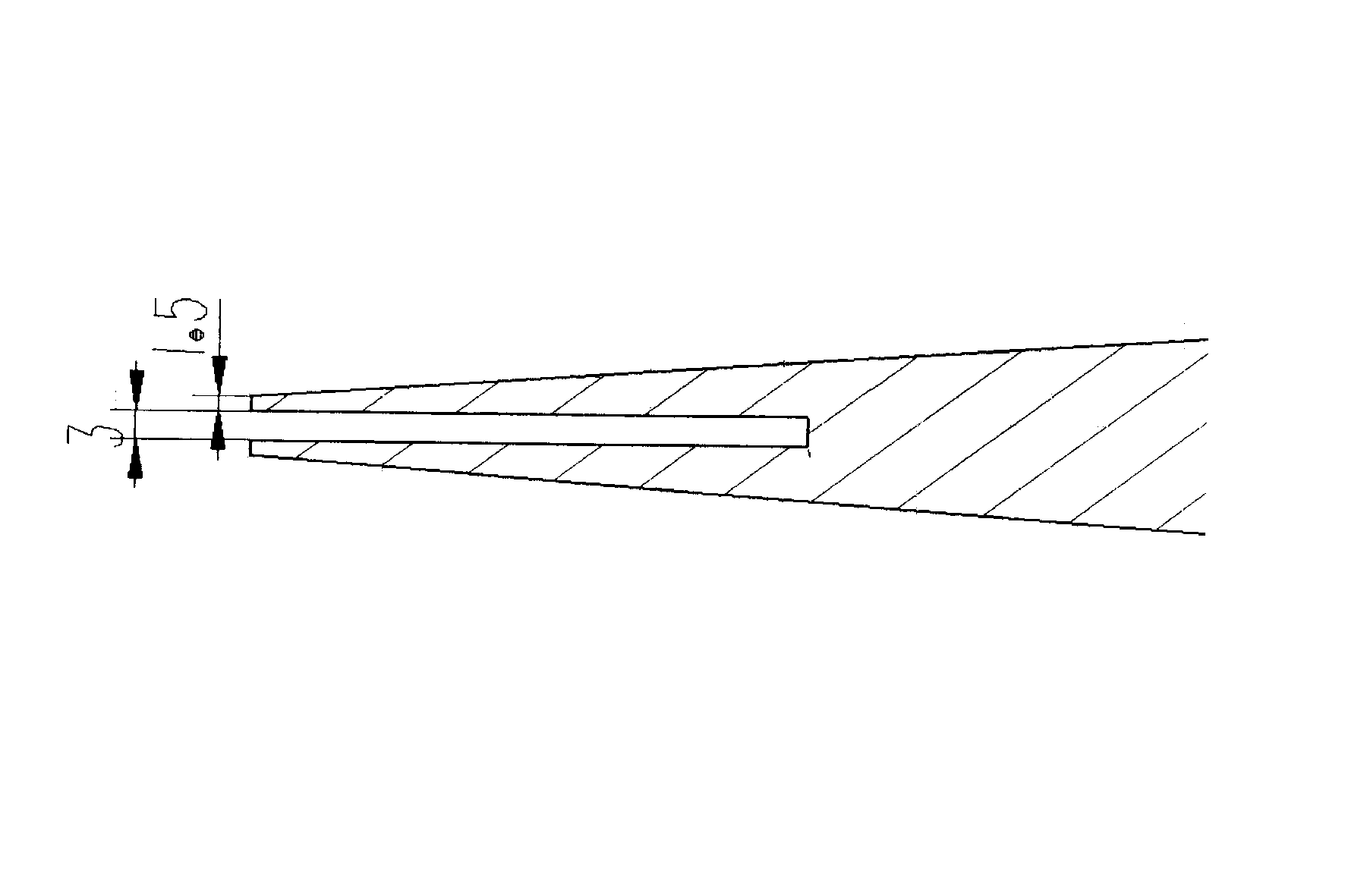 Numerical control machining method for thin narrow notch with thin edge