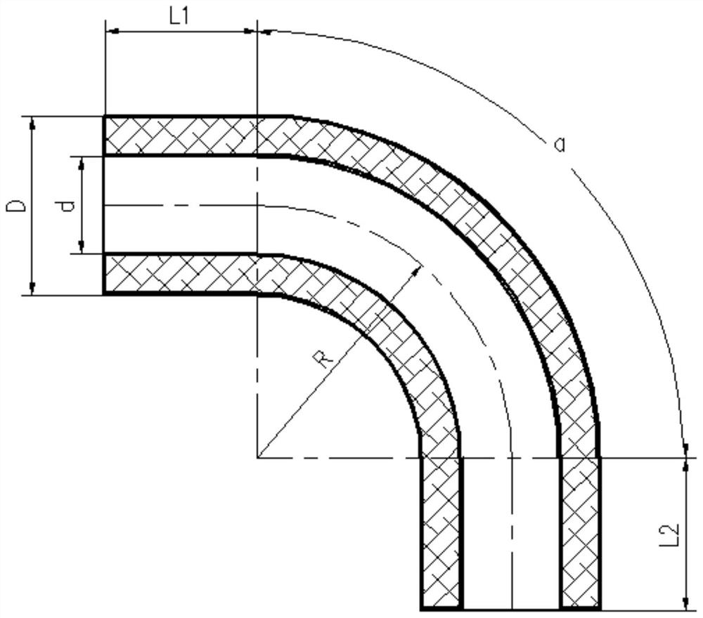 A leak-proof hot-bent pipe insulation layer and preparation method thereof