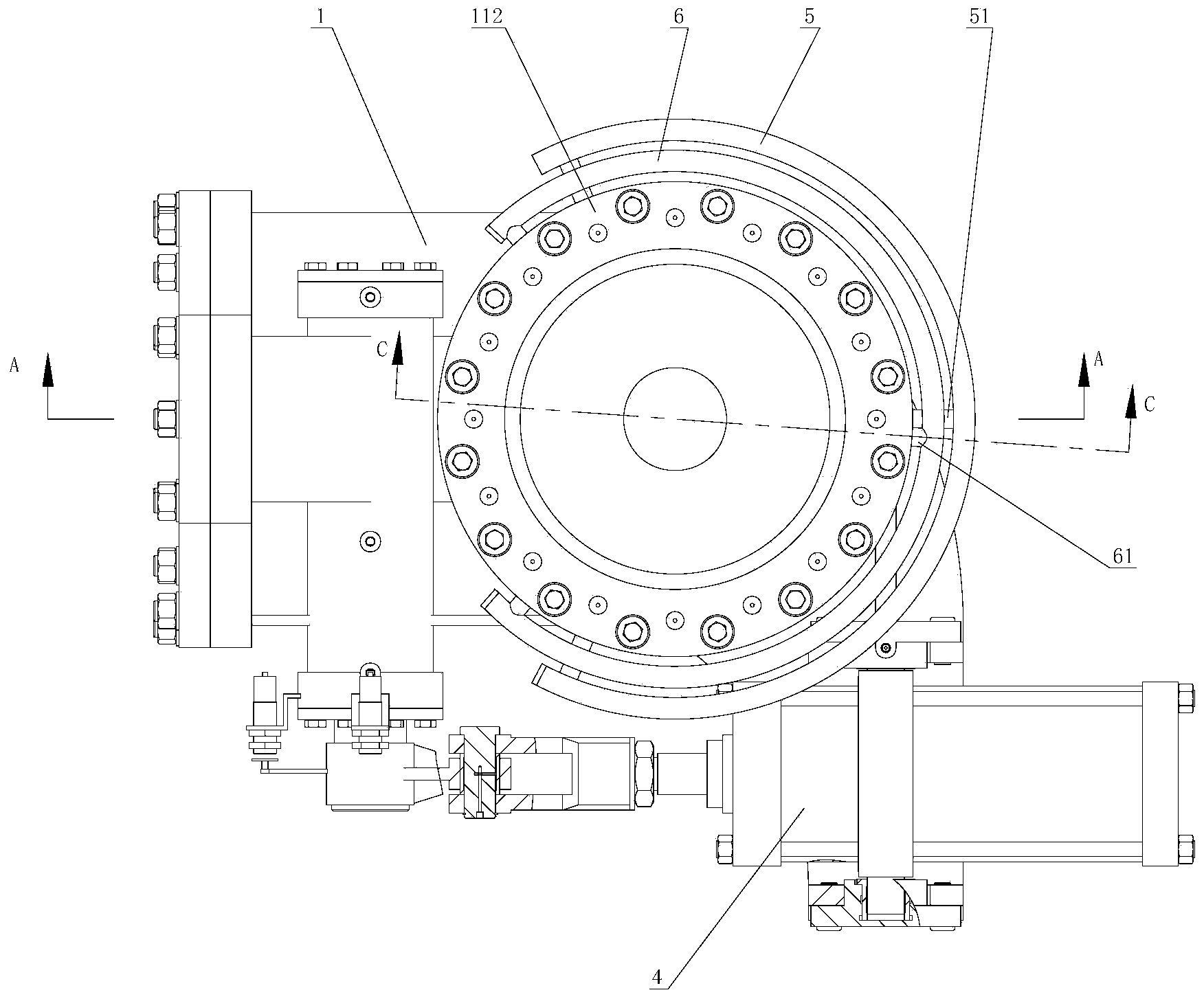 Air seal offset type bell valve