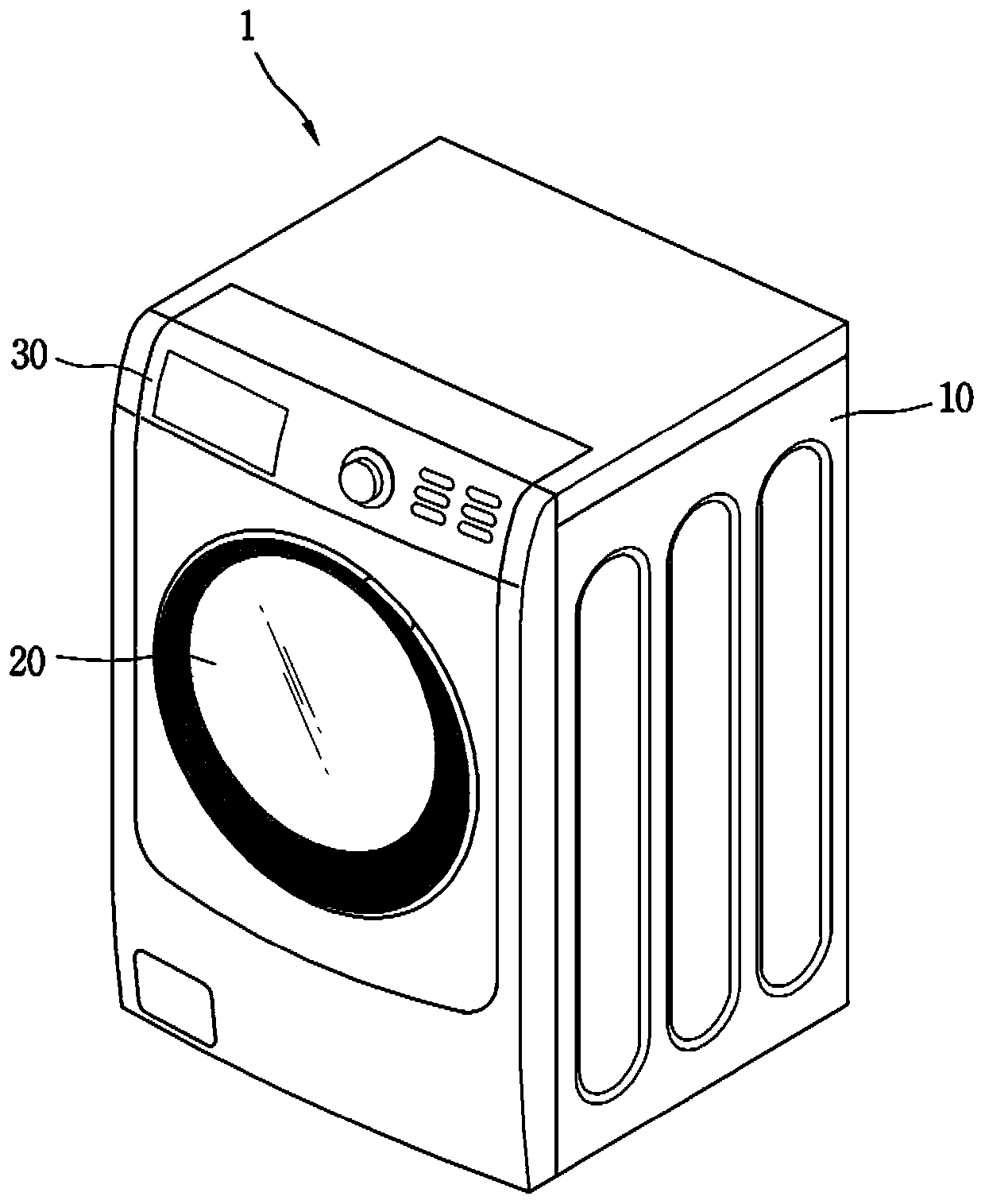 Clothes processing device and manufacturing method of door provided in the clothes processing device