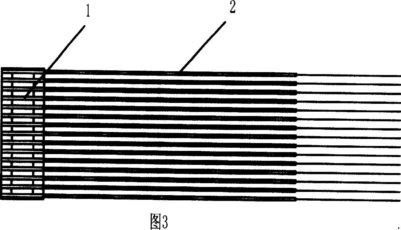 Carding structure of needle selecting equipment