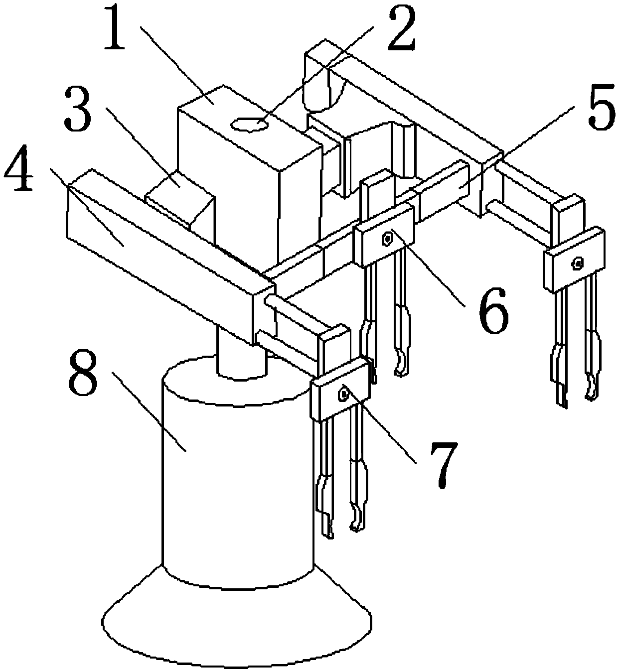 Mechanical grabbing device for industrial robot