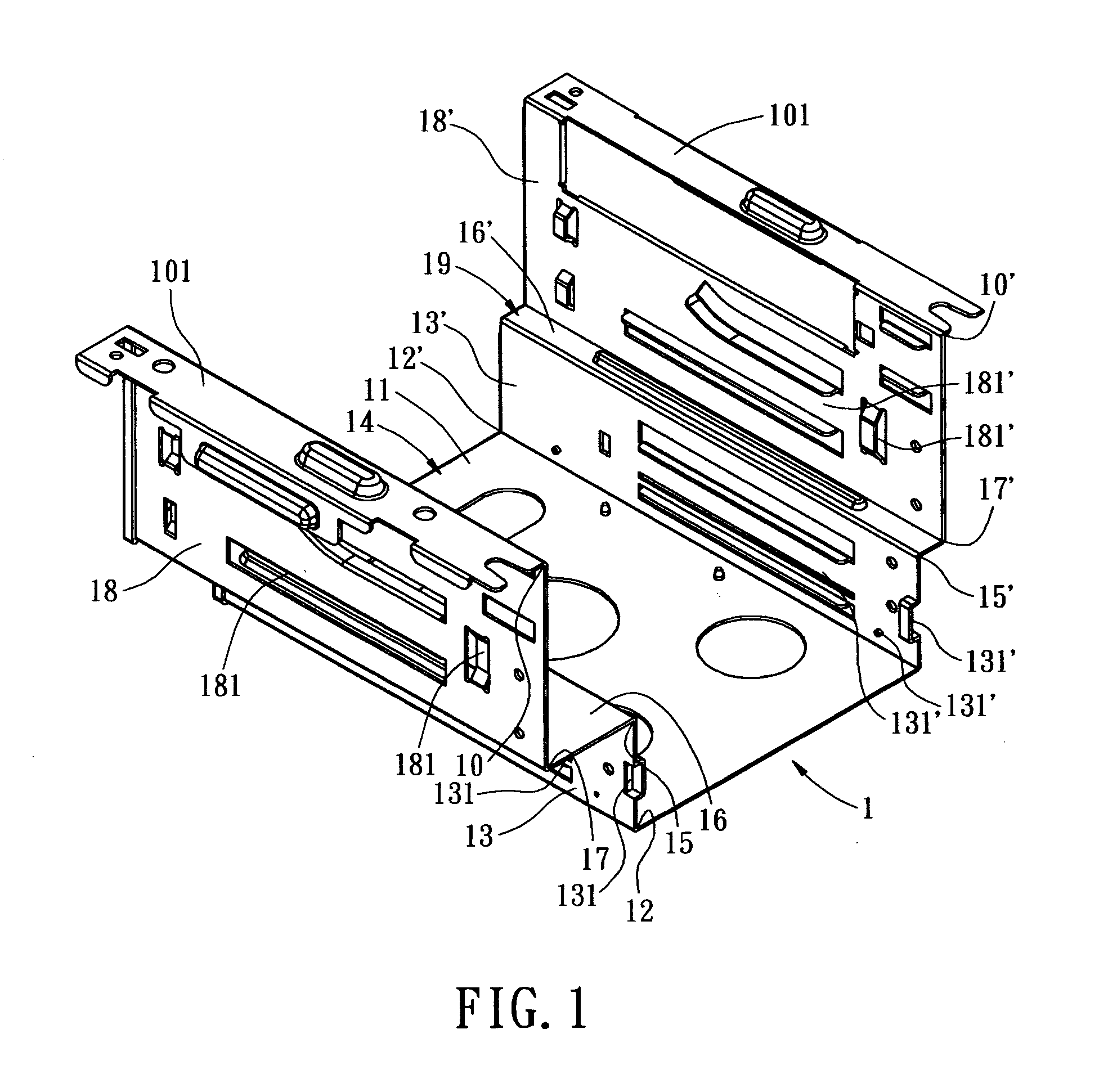 Integrated removable rack compartment for electrical apparatus