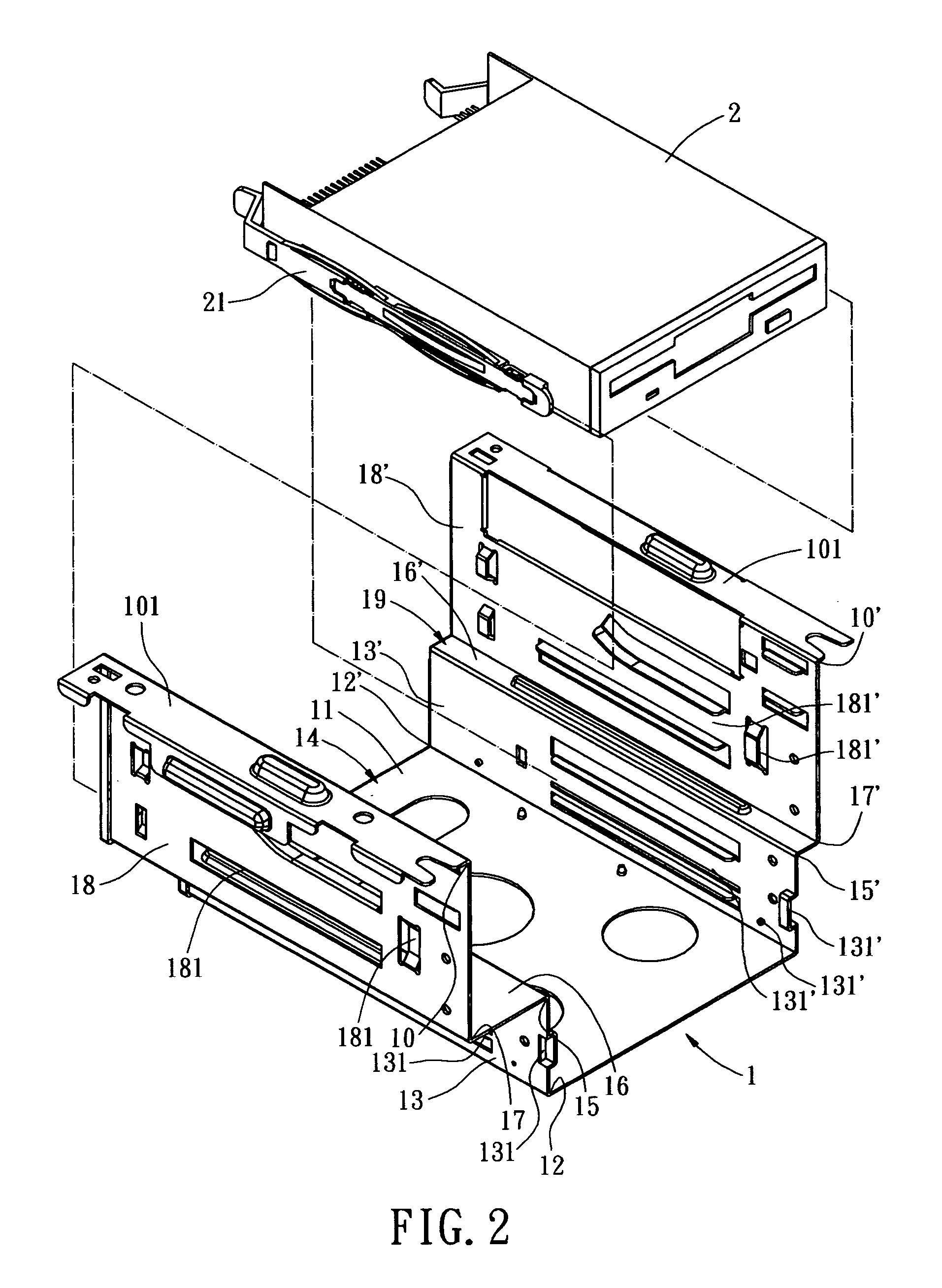 Integrated removable rack compartment for electrical apparatus