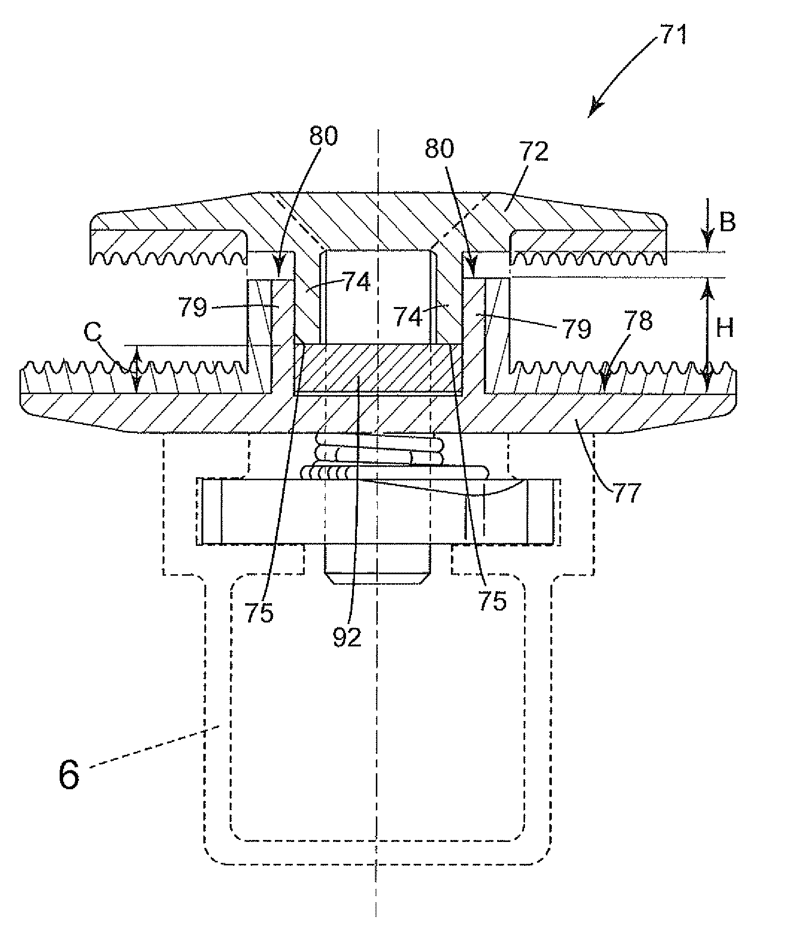 Mounting device for securing plate-shaped elements