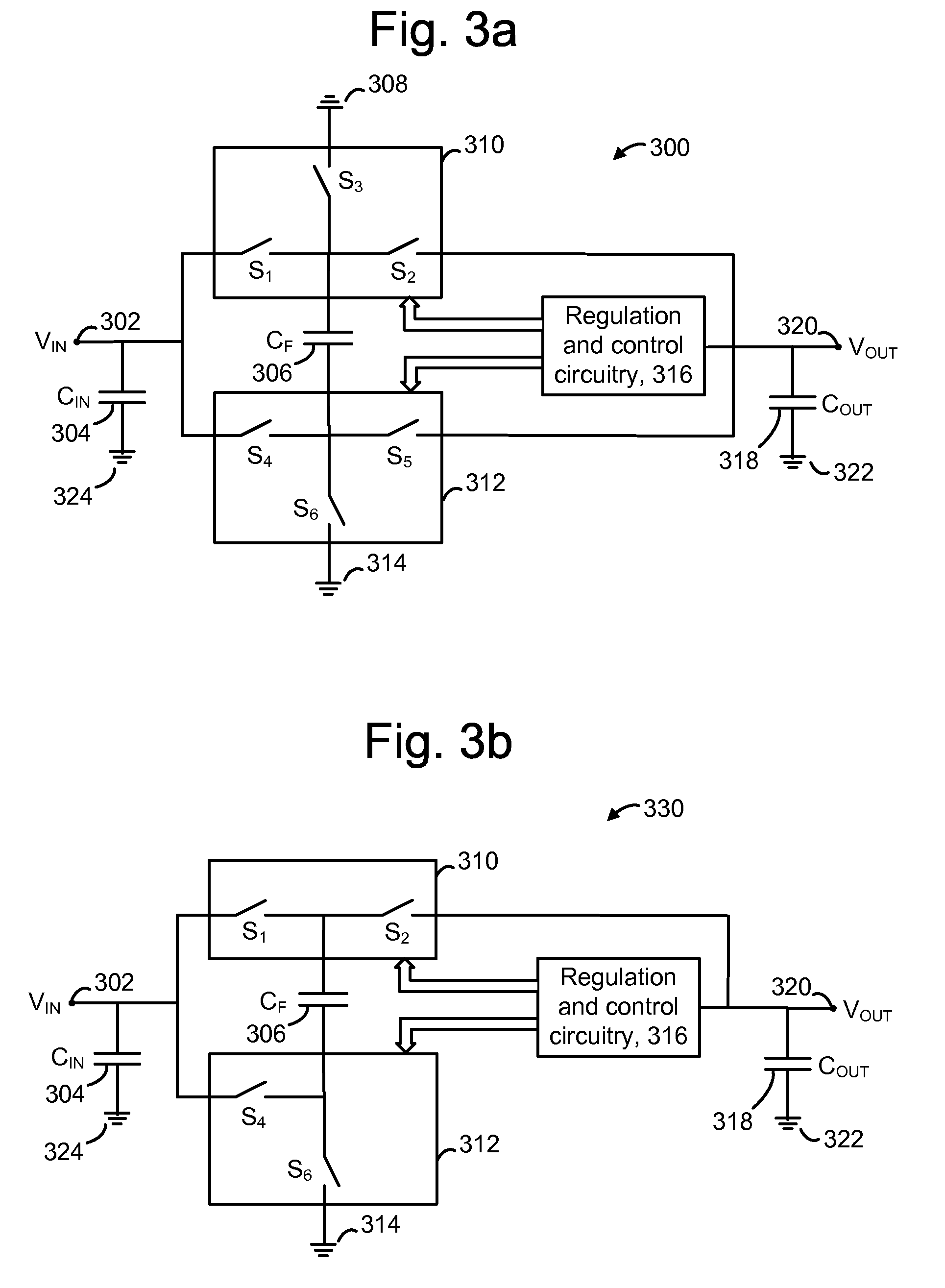 Charge coupled pump-efficient charge pump regulator with MOS capacitor