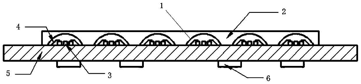 High-performance COB display screen of double-layer packaging protection and packaging method