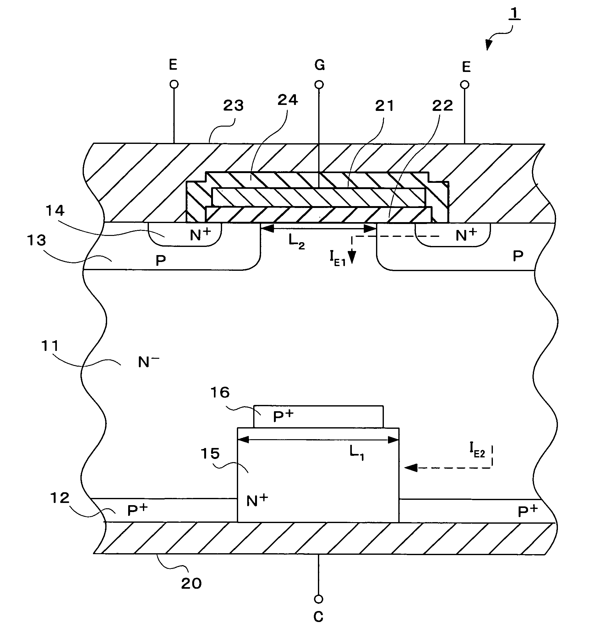 Insulated gate semiconductor device and method for manufacturing same