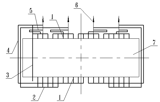 Bus configuration method for aluminum electrolysis cell with equidistant current paths