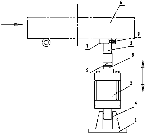 Rail switch lifting device