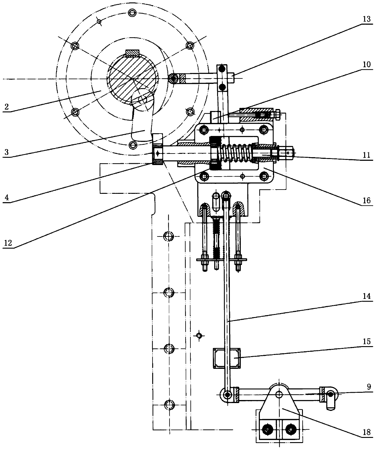 Punch press safety braking device