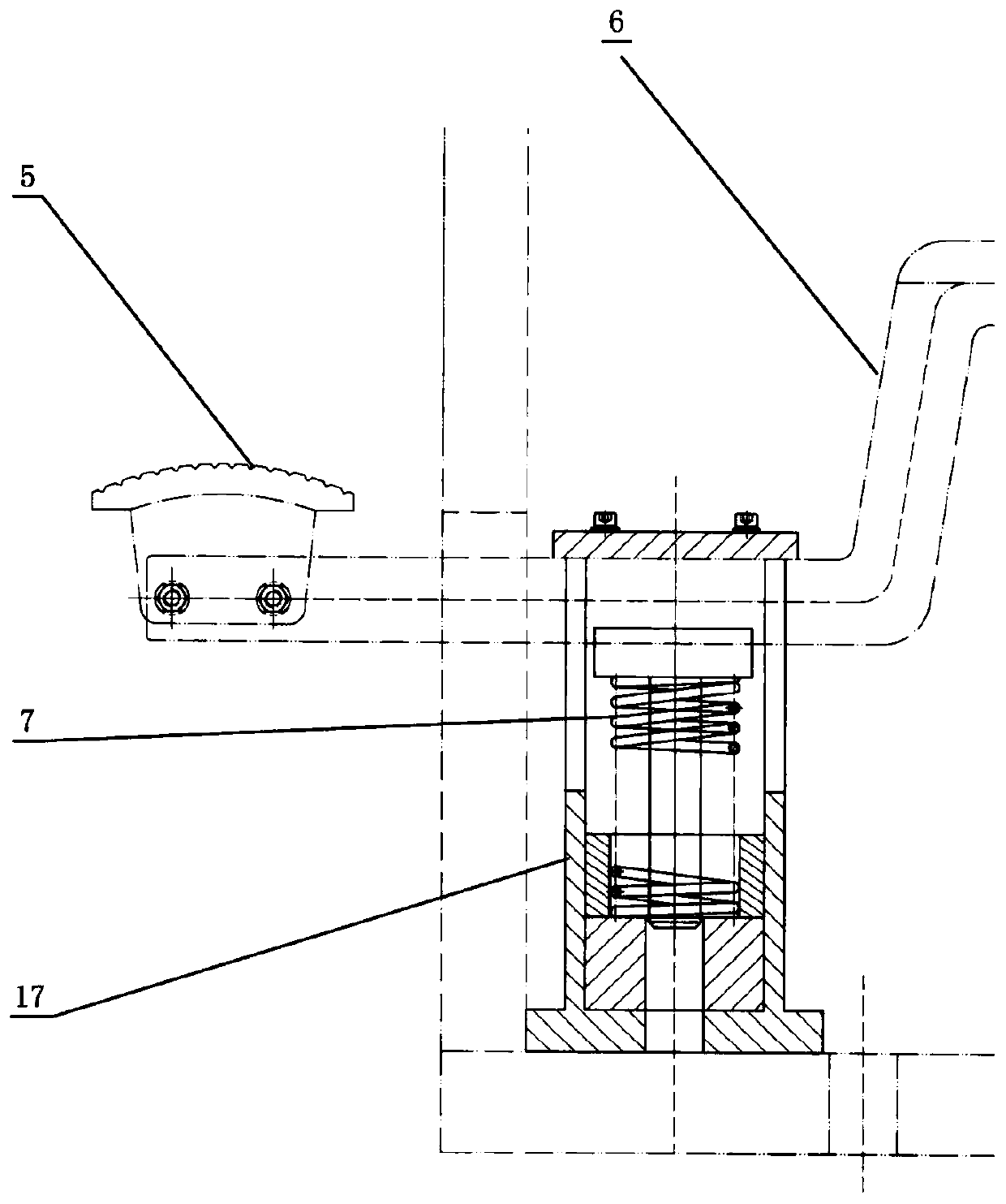 Punch press safety braking device