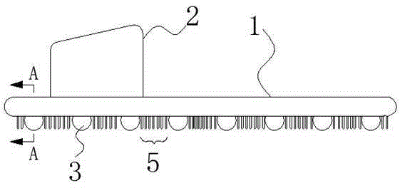 Massage force adjusting structure of massage slipper