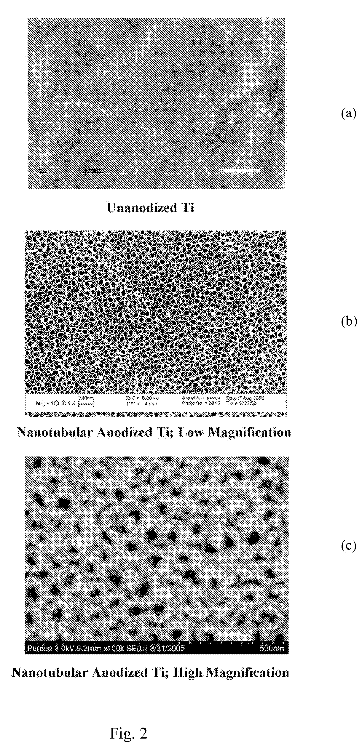 Method for producing nanostructures on a surface of a medical implant