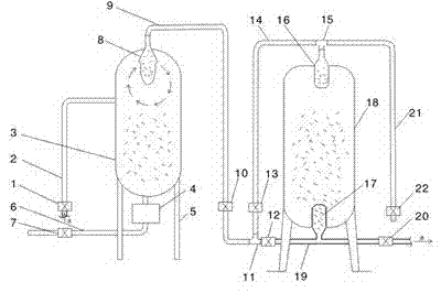 Water purifying system with function of automatically separating sand from water