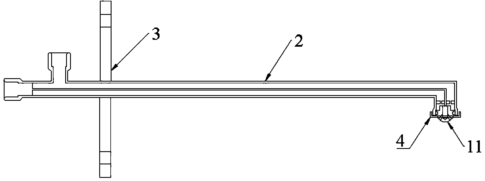 Atomizing nozzle for urea-pyrolysis ammonia preparation process and solution atomizing device