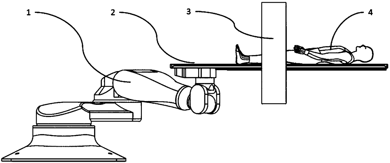 Treatment bed with imaging device