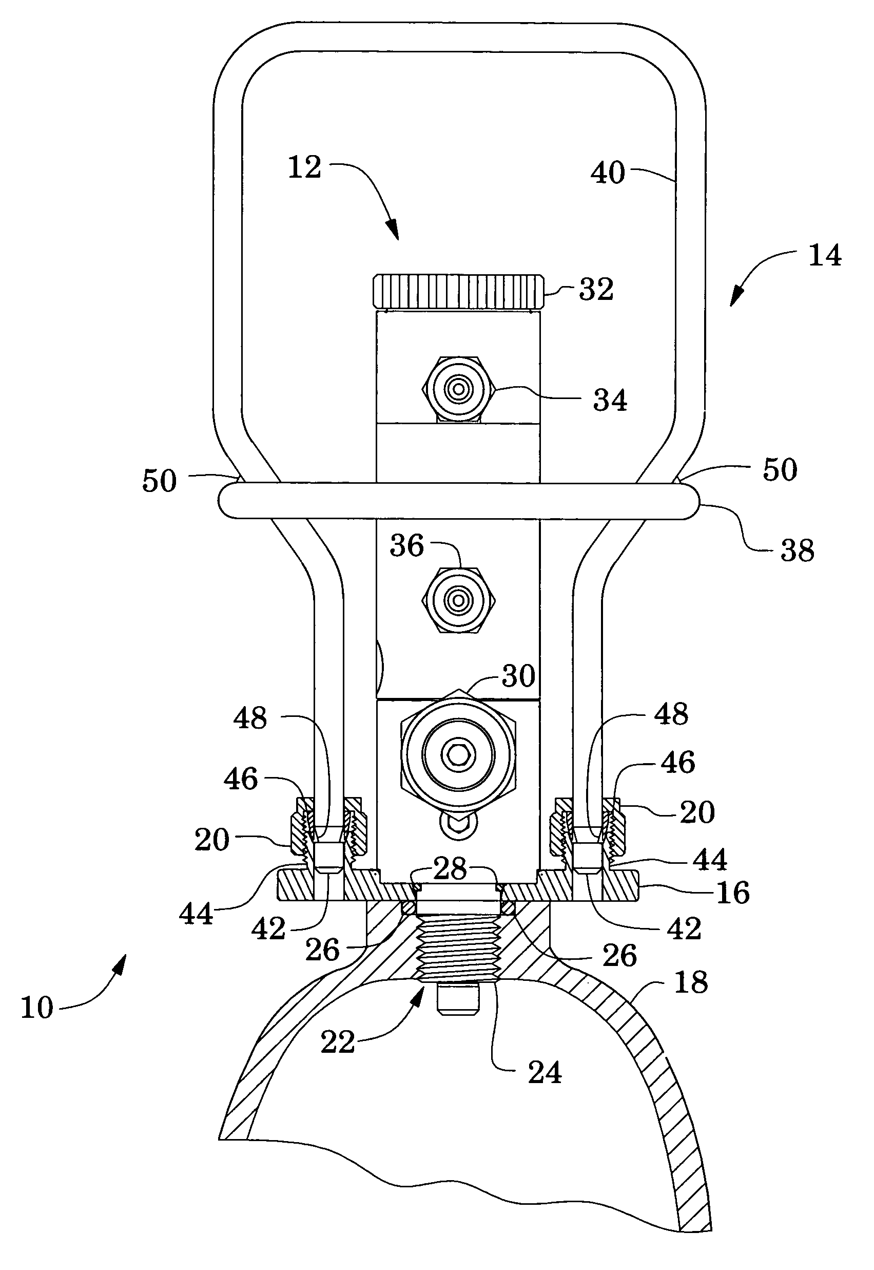 Portable gas delivery device with impact protection