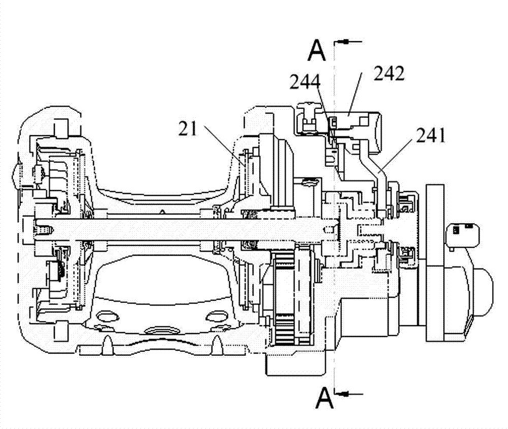 Brake spanner tick mechanism of fishing reel