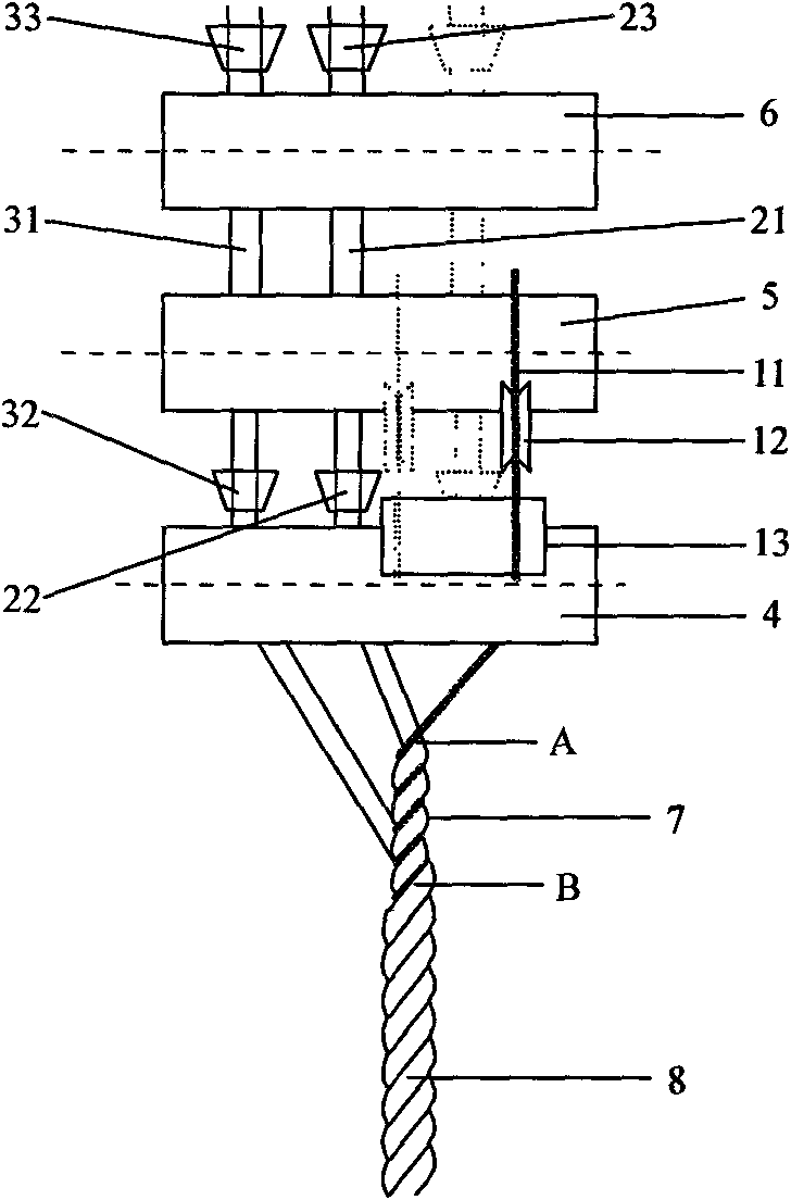 Preparation method for non-equal convergent-point high-elasticity composite yarn