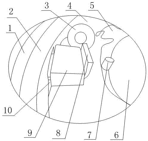 Fixing structure based on interior of centrifugal device