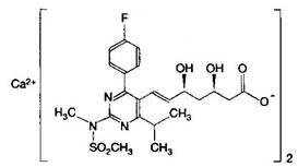 Rosuvastatin calcium oral drug composition