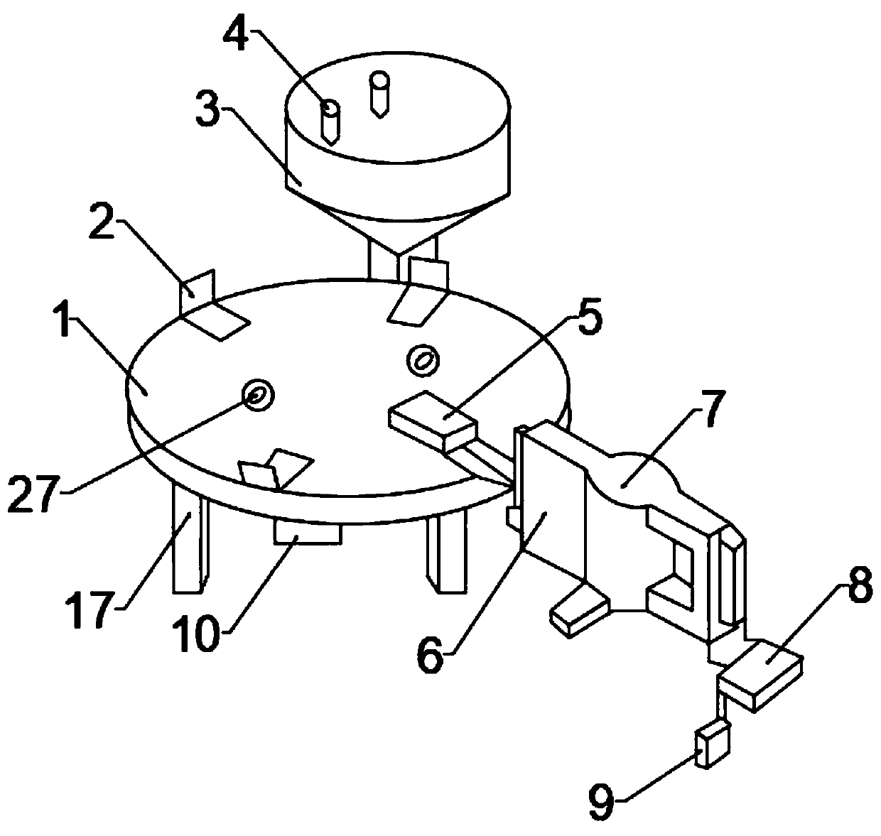 Intermittent planting device for rice transplanter