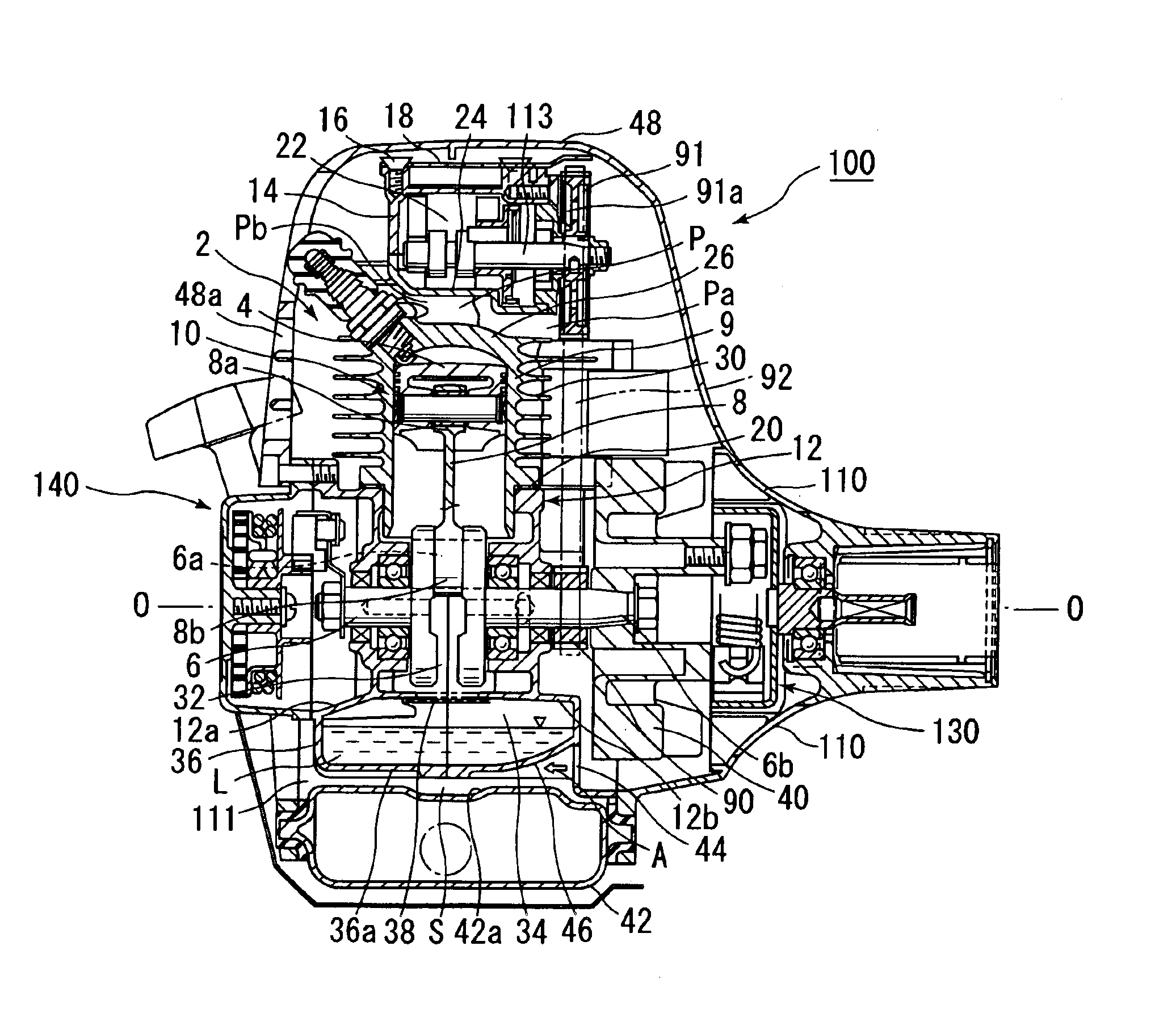 Air-cooled four-stroke internal combustion engine