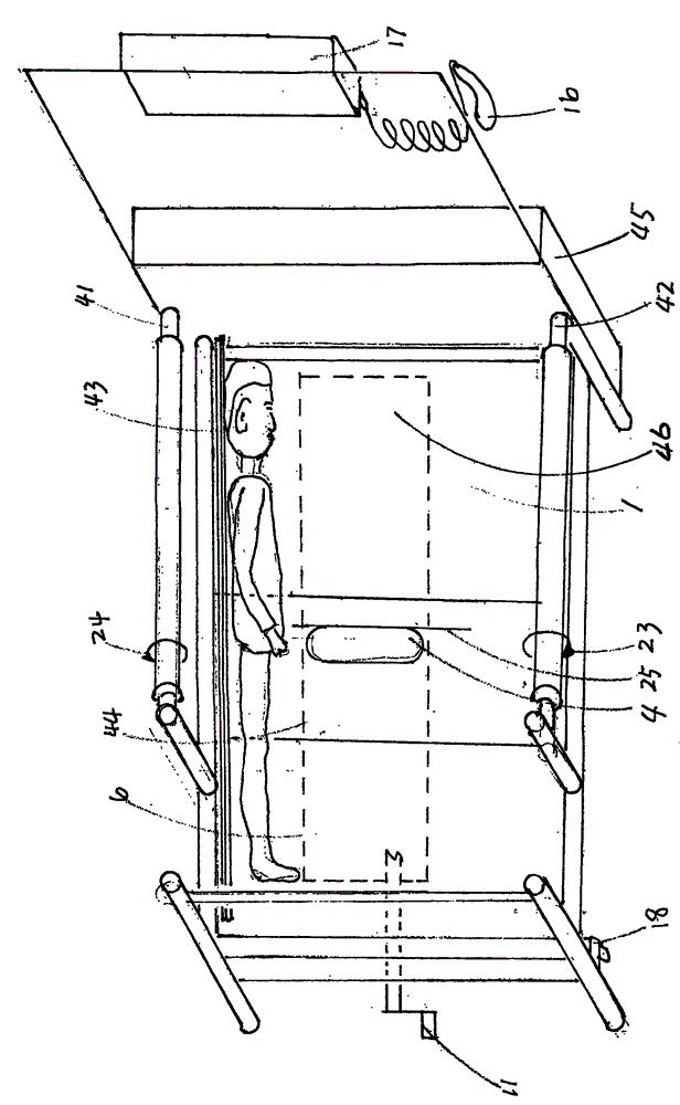 Nursing bed for paralyzed patients who can turn over automatically, sit and lie down, and bathe in bed