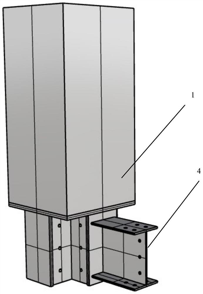 Multidirectional connection of steel beam-column joints based on dry connection