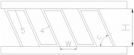 A parallelogram plate-fin heat exchanger