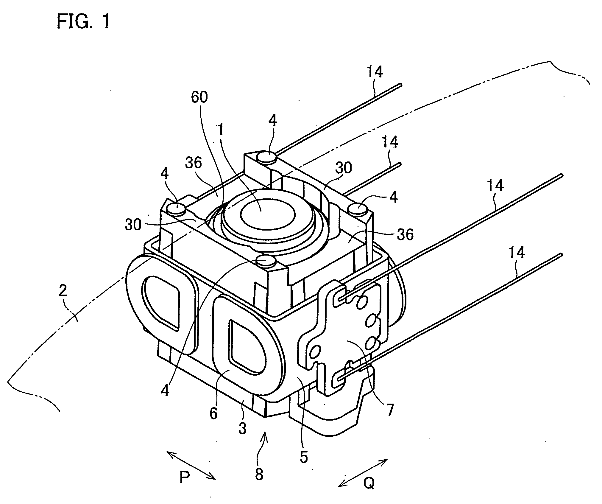 Objective lens holding device and usage thereof